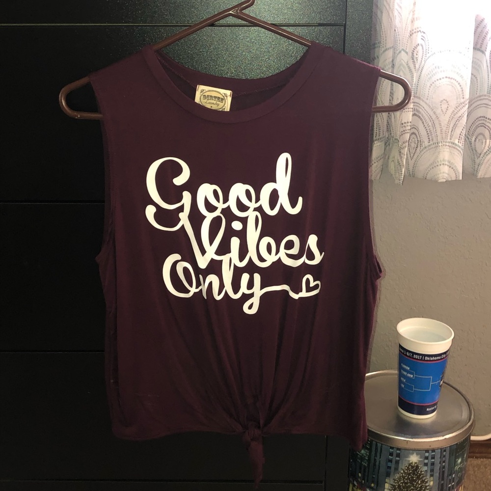 good vibes only muscle tee